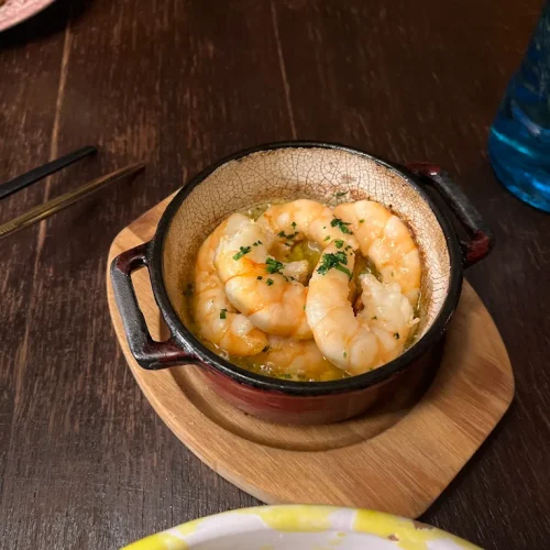 Gambas al Ajillo – spanische Tapas im Restaurant Con Gusto in Unkel